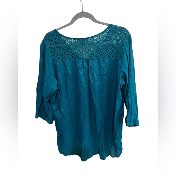 I.N. Studio Teal Top - Picture 2 of 7